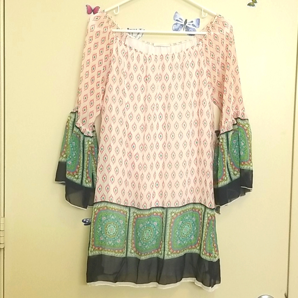 Partially See-Through Dress Tunic